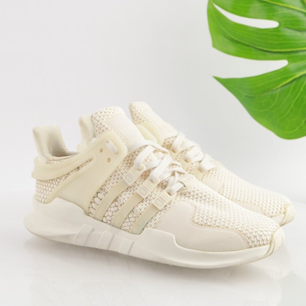 Adidas Womens EQT Support ADV Running Shoes Size 6 Cream White Sneakers Trainers